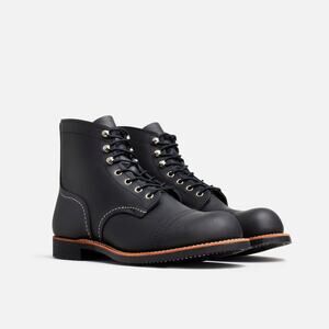 Red Wing Men's 8084 Iron Ranger 6" Boots in Black Harness Leather Size 9